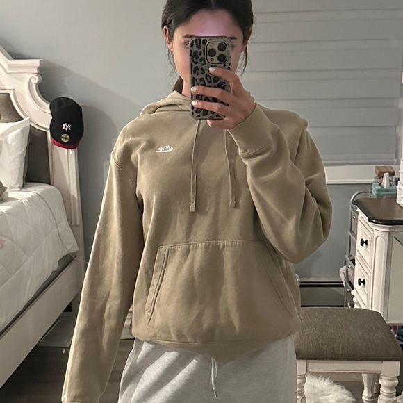 Nike Tops - Nike Tan Hoodie